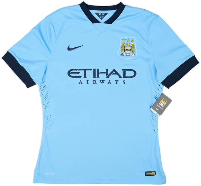 2014-15 Manchester City Authentic Home Shirt Kun Aguero #16 (XL)