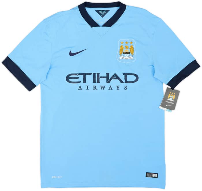 2014-15 Manchester City Home Shirt Kun Aguero #16 (M)