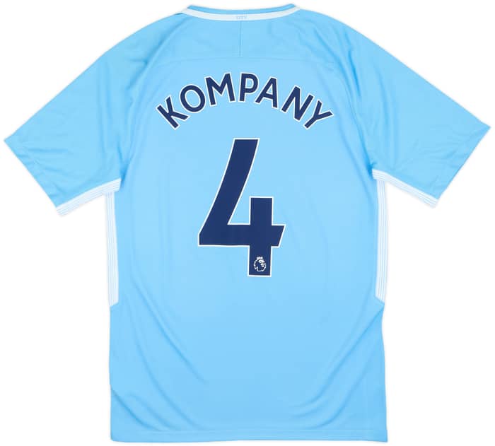 2017-18 Manchester City Home Shirt Kompany #4 (S)