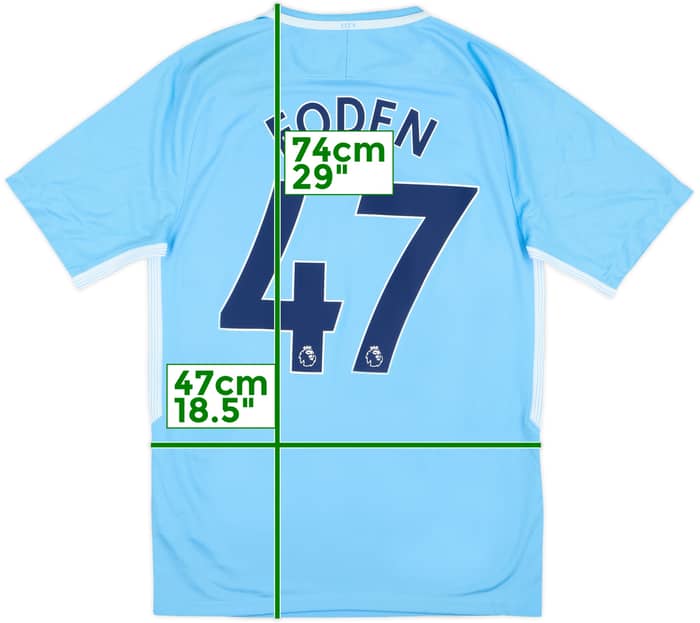 2017-18 Manchester City Home Shirt Foden #47 (S)