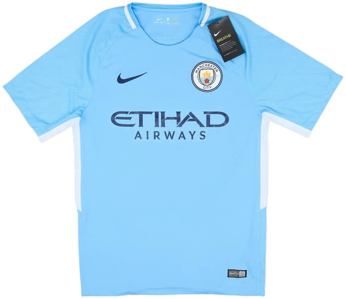 2017-18 Manchester City Home Shirt Kun Aguero #10 (S)
