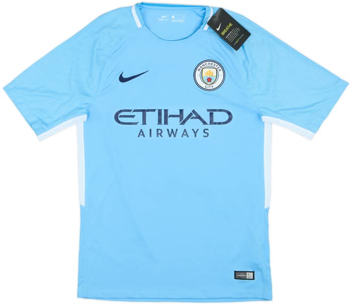 2017-18 Manchester City Home Shirt Kun Aguero #10 (S)