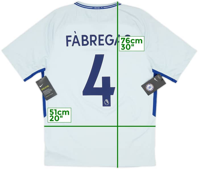 2017-18 Chelsea Away Shirt Fabregas #4 (M)