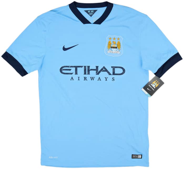2014-15 Manchester City Home Shirt Toure Yaya #42 (M)