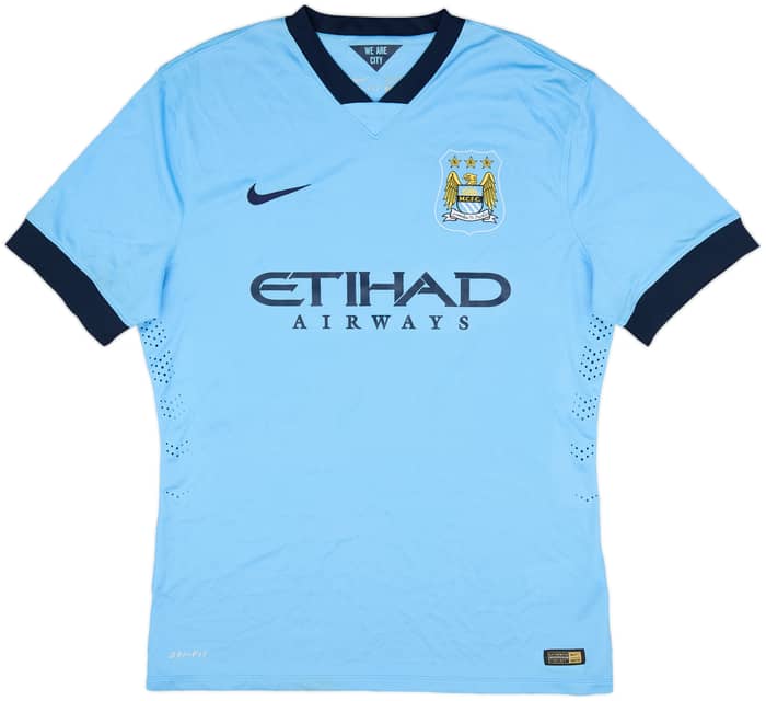 2014-15 Manchester City Authentic Home Shirt Toure Yaya #42 - 10/10 - (XL)
