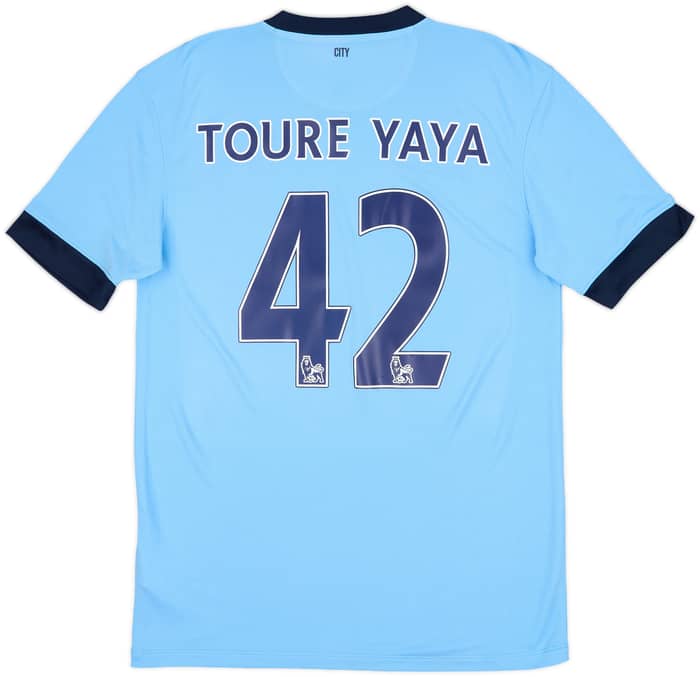 2014-15 Manchester City Home Shirt Toure Yaya #42 (M)