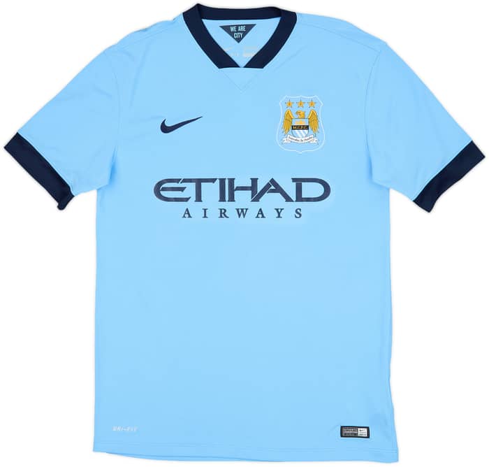 2014-15 Manchester City Home Shirt Toure Yaya #42 (M)