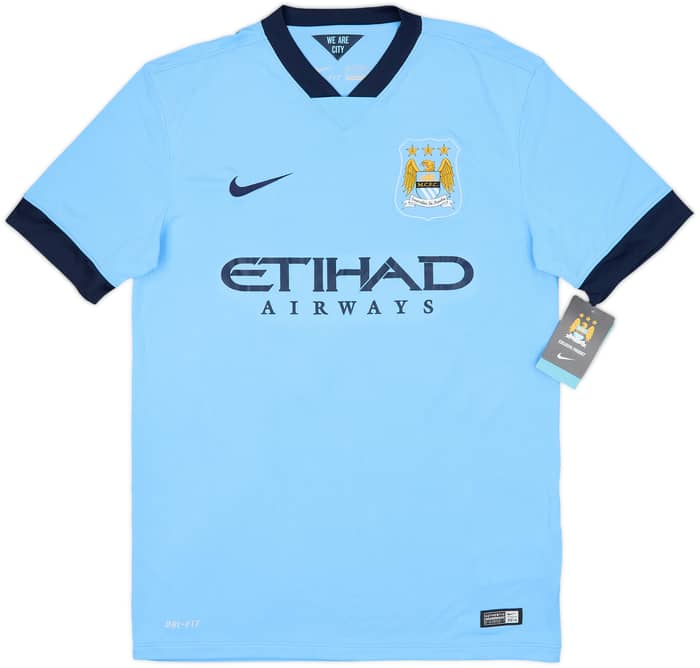2014-15 Manchester City Home Shirt Kun Aguero #16 (M)