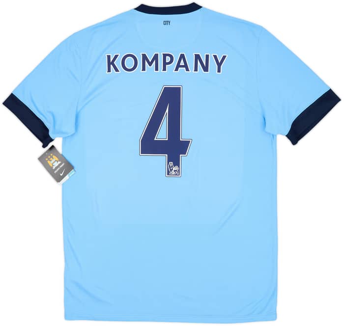2014-15 Manchester City Home Shirt Kompany #4 (L)