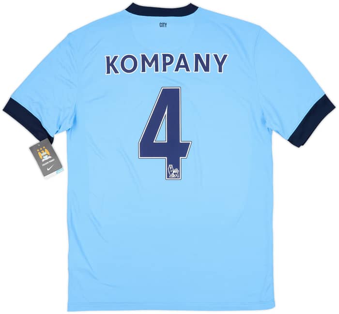 2014-15 Manchester City Home Shirt Kompany #4 (M)