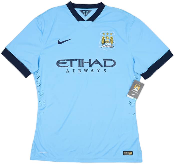 2014-15 Manchester City Authentic Home Shirt Silva #21 (XL)