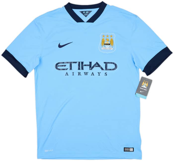 2014-15 Manchester City Home Shirt Silva #21 (M)