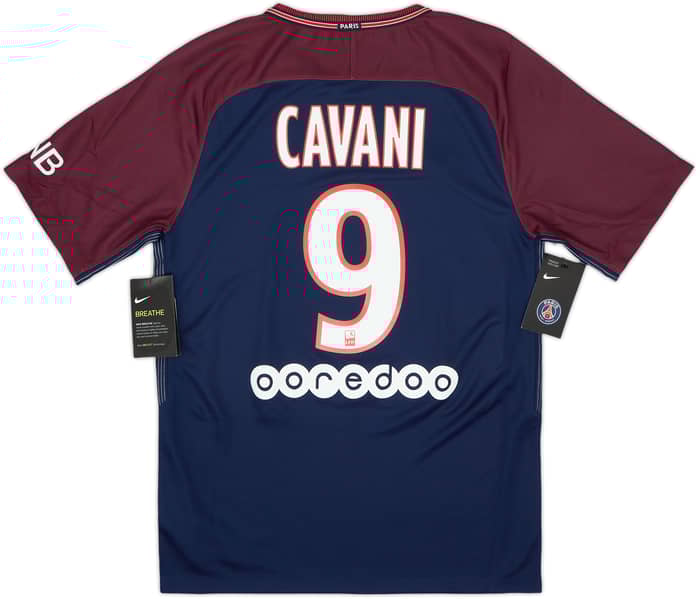 Camiseta de local del Paris Saint-Germain 2017-18 Cavani #9 (S)