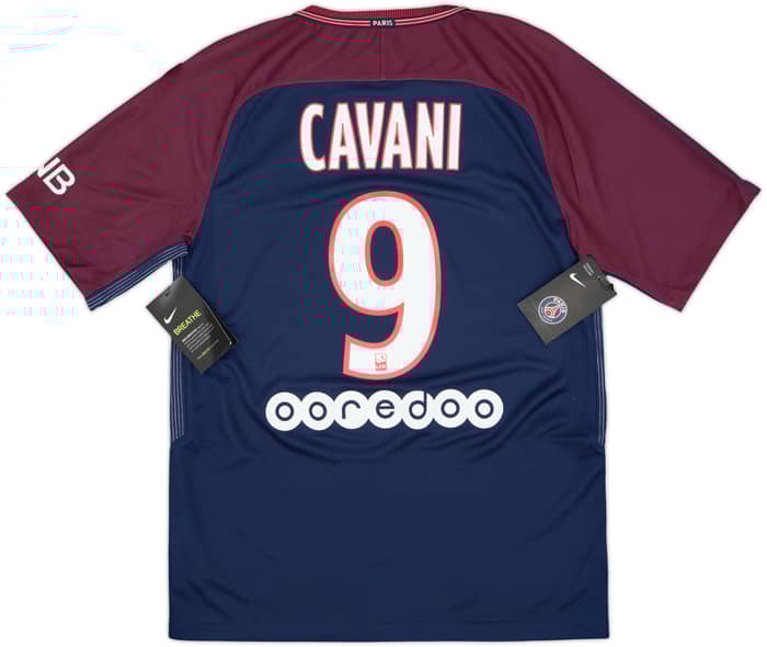 Camiseta de local del Paris Saint-Germain 2017-18 Cavani #9 (S)