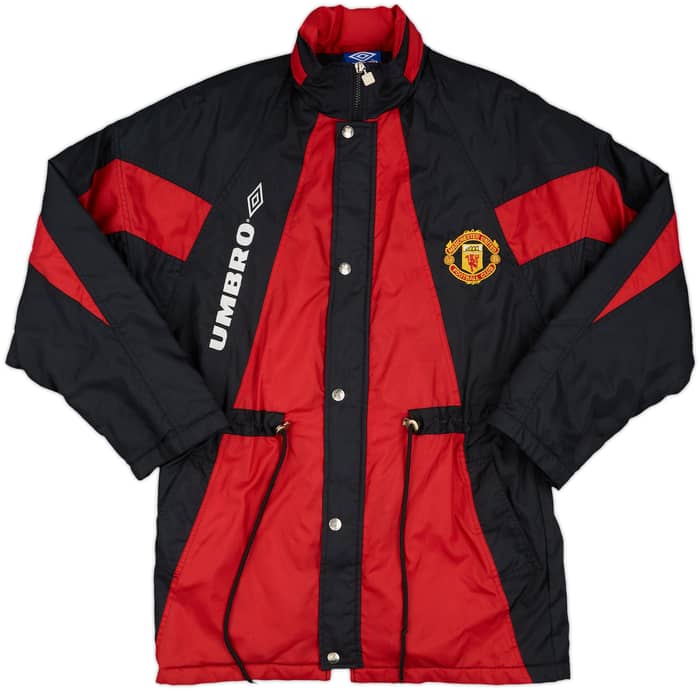 1992-93 Manchester United Umbro Padded Bench Coat - 8/10 - (S)