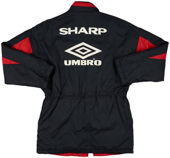 1992-93 Manchester United Umbro Padded Bench Coat - 8/10 - (S)