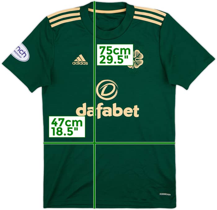 2021-22 Celtic Away Shirt - 8/10 - (S)