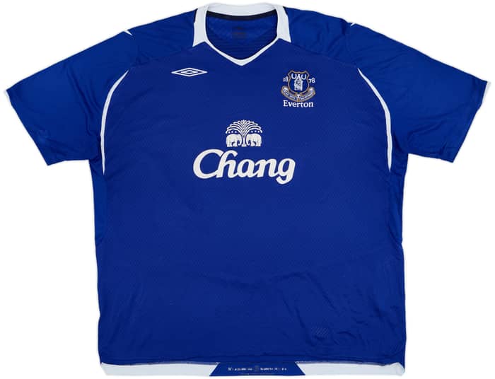 2008-09 Everton Home Shirt Baines #3 - 6/10 - (4XL)