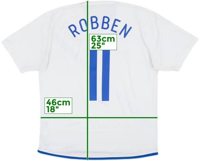 2006-08 Netherlands Away Shirt Robben #11 - 5/10 - (XL)