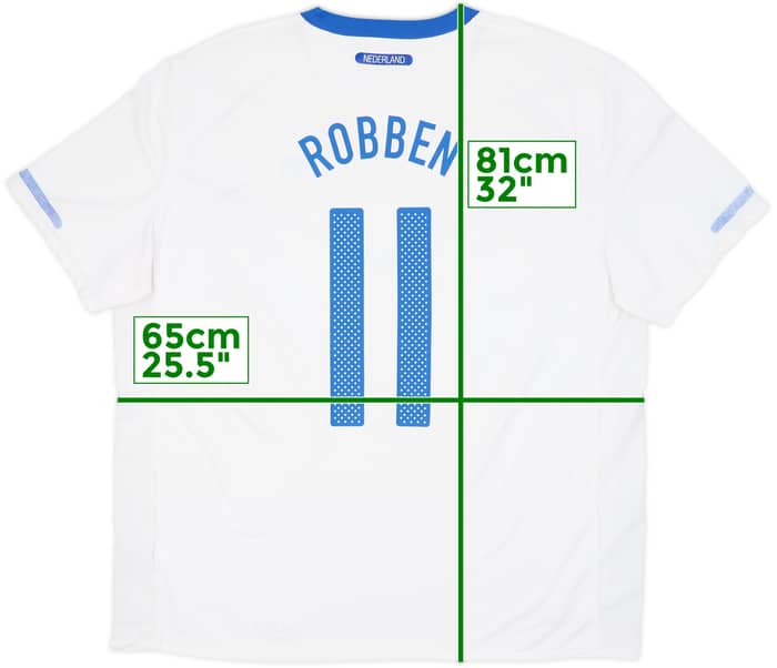 2010-11 Netherlands Away Shirt Robben #11 - 8/10 - (XXL)