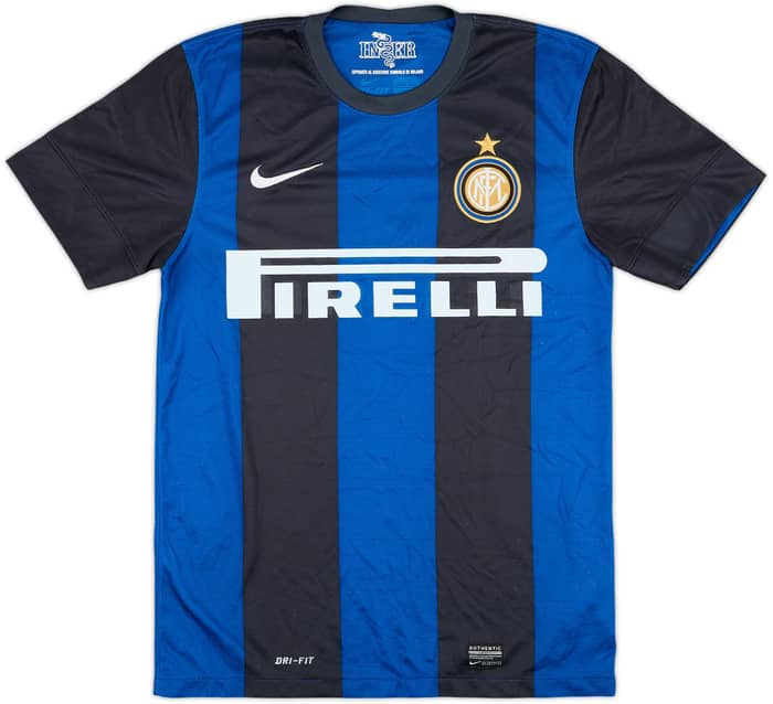 2012-13 Inter Milan Home Shirt J. Zanetti #4 - 8/10 - (S)