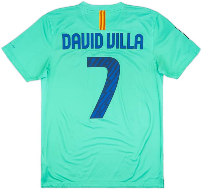 2010-11 Barcelona Away Shirt David Villa #7 - 9/10 - (M)