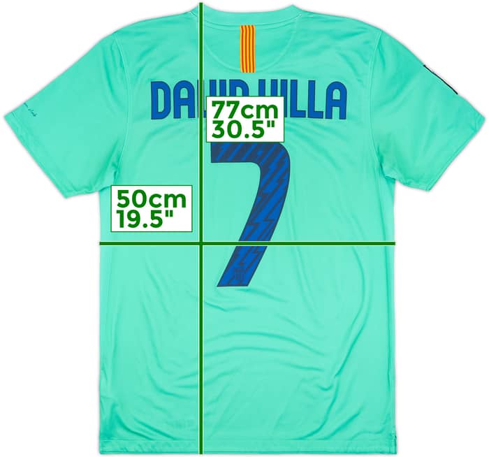 2010-11 Barcelona Away Shirt David Villa #7 - 9/10 - (M)