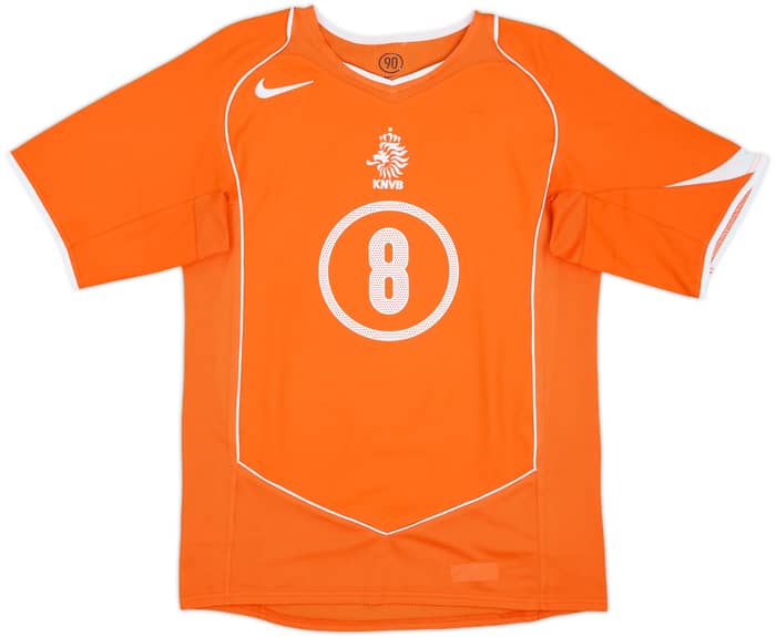 2004-06 Netherlands Home Shirt Davids #8 - 9/10 - (S)