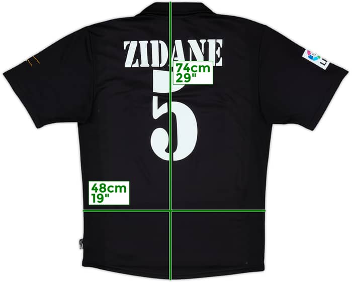 2002-03 Real Madrid Centenary Away Shirt Zidane #5 - 6/10 - (S)