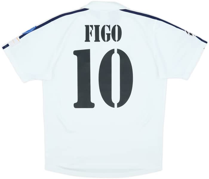 2001 Real Madrid Home Shirt Figo #10 - 8/10 - (S)
