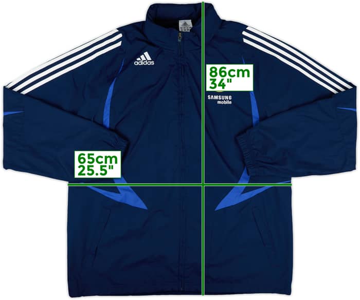 2007-08 Chelsea adidas Hooded Rain Jacket - 9/10 - (L)