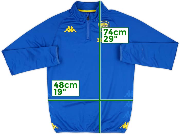 2019-20 Leeds United Kappa 1/4 Training Top - 7/10 - (S)