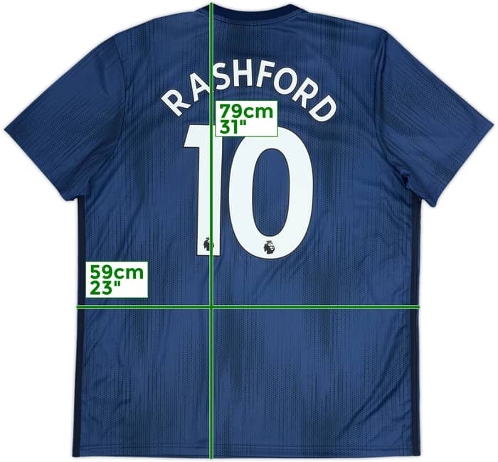 2018-19 Manchester United Third Shirt Rashford #10 (XL)