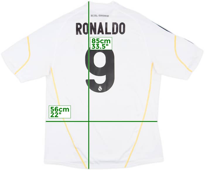 2009-10 Real Madrid Home Shirt Ronaldo #9 - 7/10 - (XL)