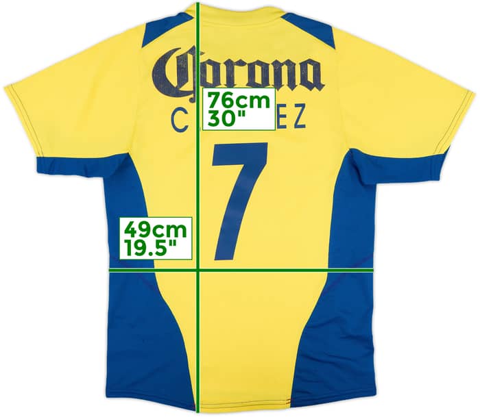 2004-05 Club America Home Shirt C.Lopez #7 - 8/10 - (M)