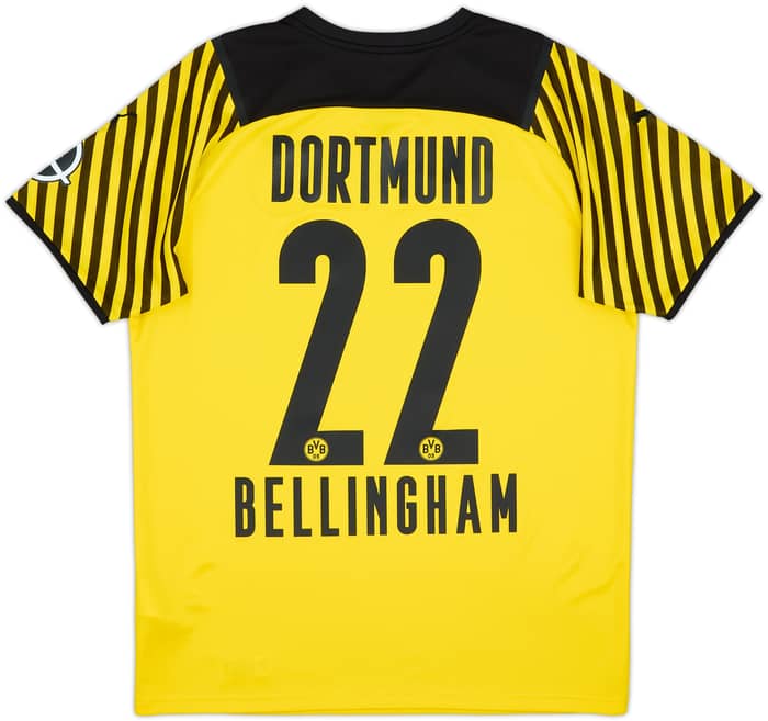 2021-22 Borussia Dortmund Home Shirt Bellingham #22 - 10/10 - (M)