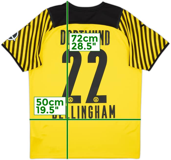 2021-22 Borussia Dortmund Home Shirt Bellingham #22 - 10/10 - (M)