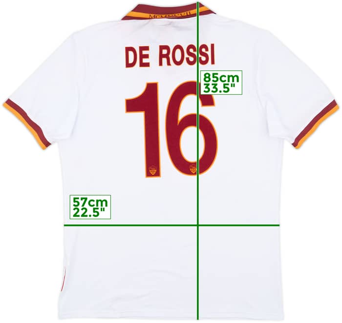 2013-14 Roma Player Issue Away Shirt De Rossi #16 - 6/10 - (3XL)