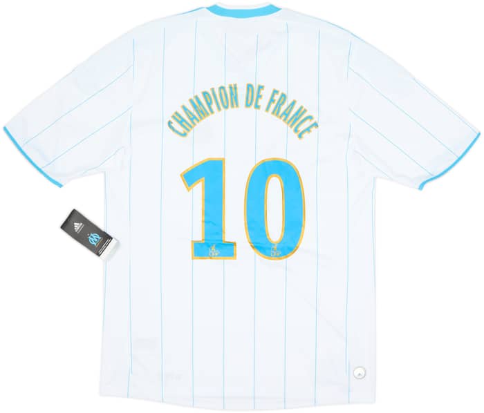 2010-11 Olympique Marseille Home Shirt Champion De France #10 (M)