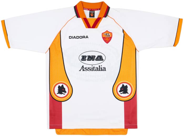 1997-98 Roma Away Shirt - 10/10 - (L)
