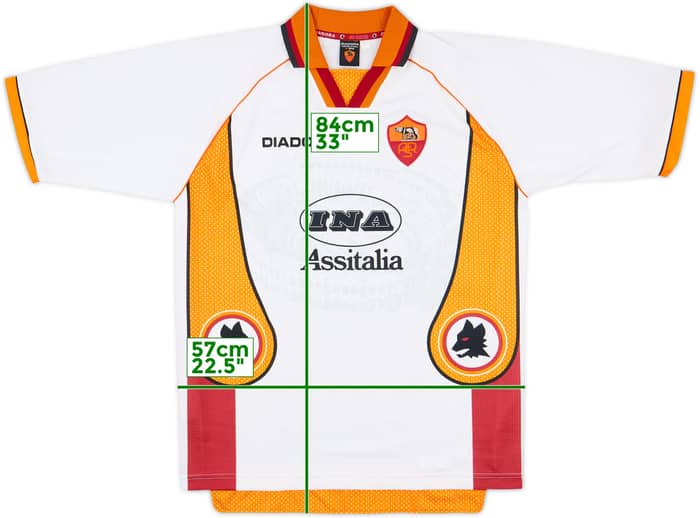 1997-98 Roma Away Shirt - 10/10 - (L)