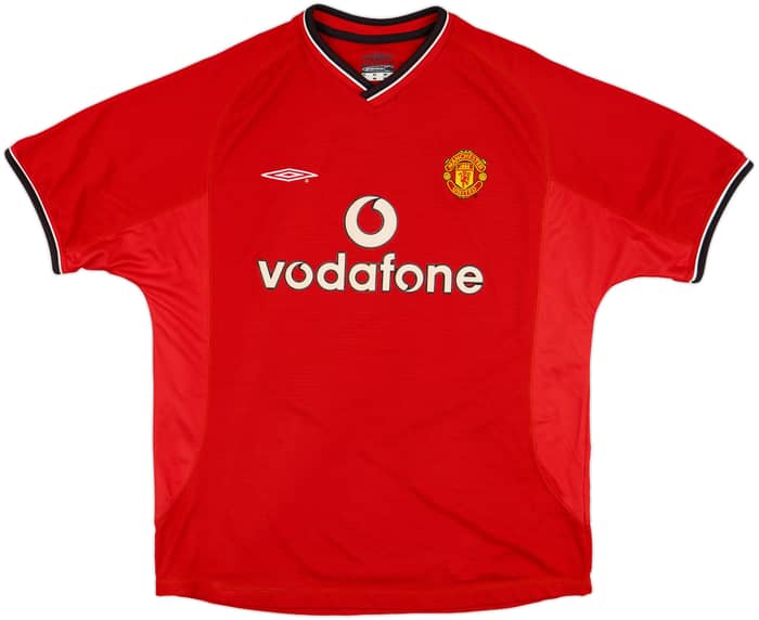 2000-02 Manchester United Home Shirt Scholes #18 - 9/10 - (L)