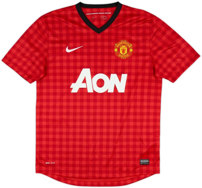 2012-13 Manchester United Home Shirt Evra #3 - 9/10 - (M)