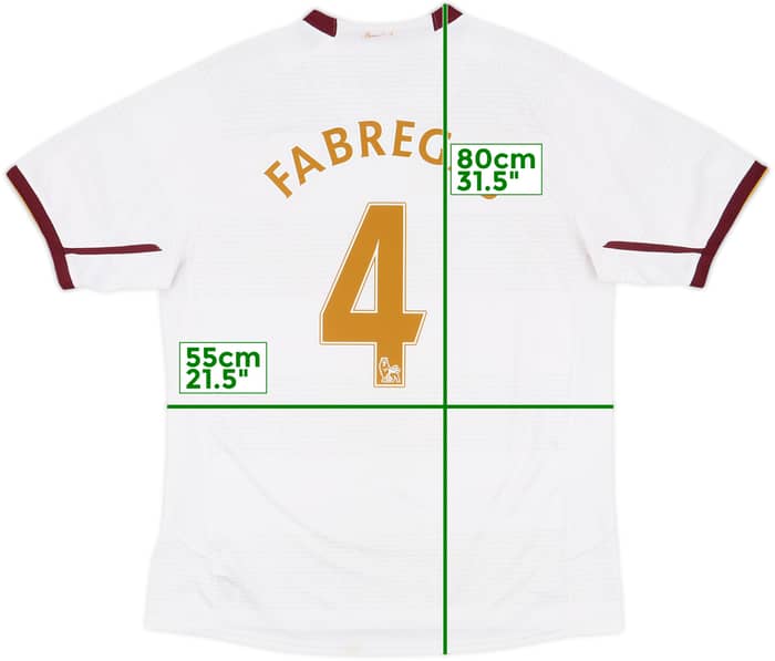 2007-08 Arsenal Away Shirt Fabregas #4 - 5/10 - (L)