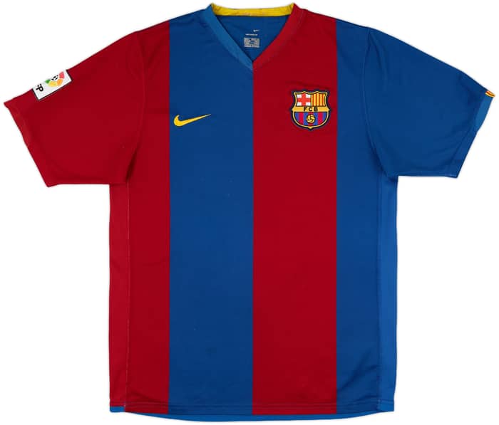2006-07 Barcelona Home Shirt Ronaldinho #10 - 5/10 - (M)