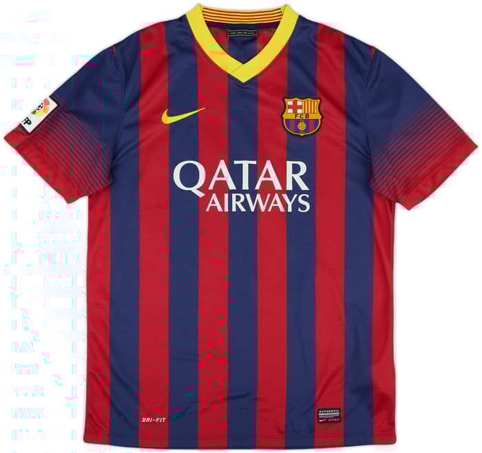 2013-14 Barcelona Home Shirt Messi #10 - 7/10 - (M)