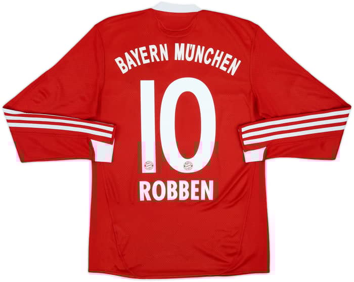 2009-10 Bayern Munich Home L/S Shirt Robben #10 - 6/10 - (S)