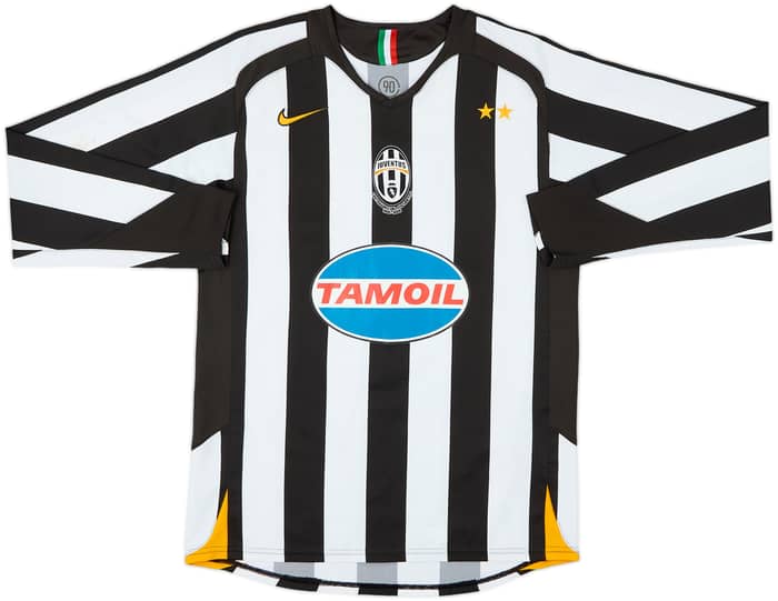 2005-06 Juventus Home L/S Shirt Vieira #4 - 6/10 - (S)