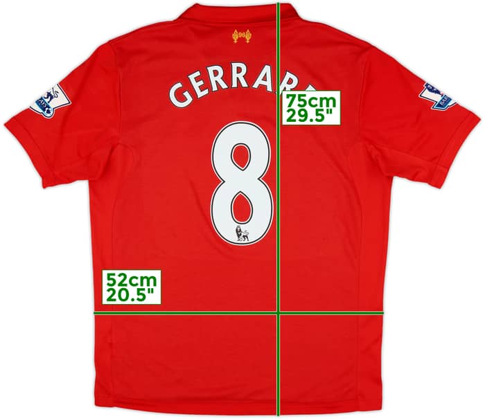 2012-13 Liverpool Home Shirt Gerrard #8 - 10/10 - (L)