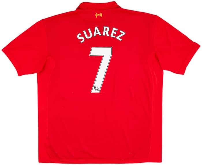 2012-13 Liverpool Home Shirt Suarez #7 - 8/10 - (XXL)